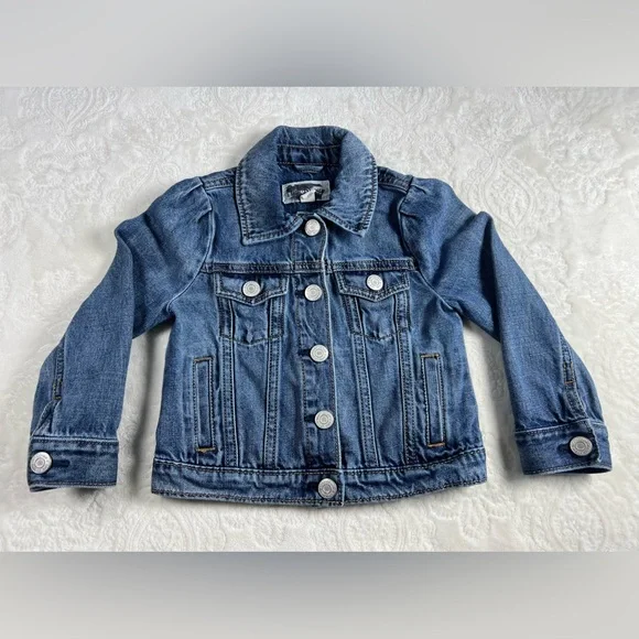 Gap × Disney Toddler Minnie Mouse Icon Denim Jacket Size 3T - Picture 3 of 5